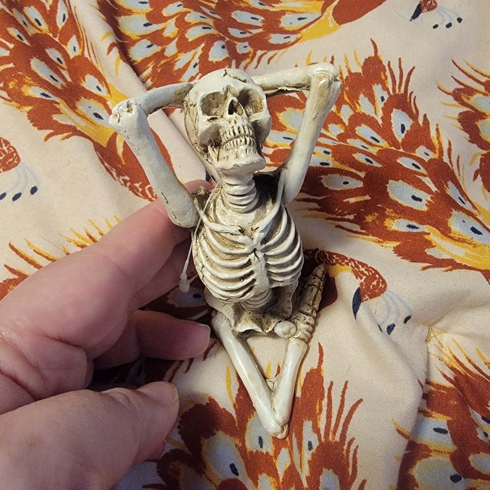 Decorative Yoga Skeleton Figurine NWT